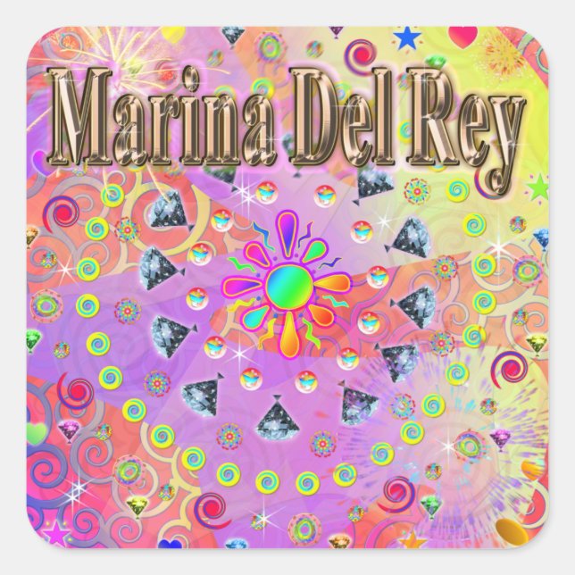 Marina Del Rey Lucky Golden Sticker (Front)