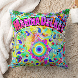 Marina Del Rey Mystic Dance Throw Pillow