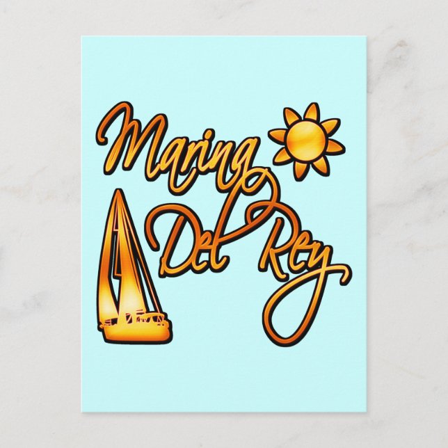 Marina Del Rey Postcard (Front)