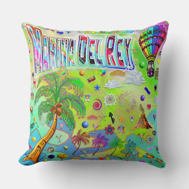 Marina Del Rey Timeless Melody Pillow (Front)