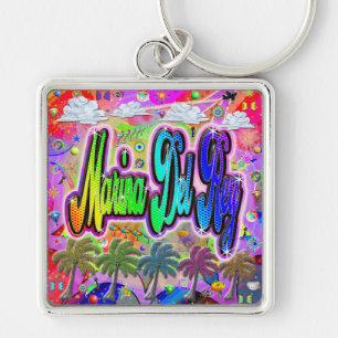 Marina Del Rey Vista Express Keychain