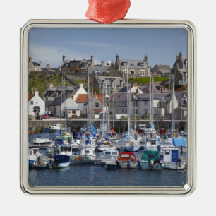 Marina, Findochty, Moray, Scotland, United Metal Ornament