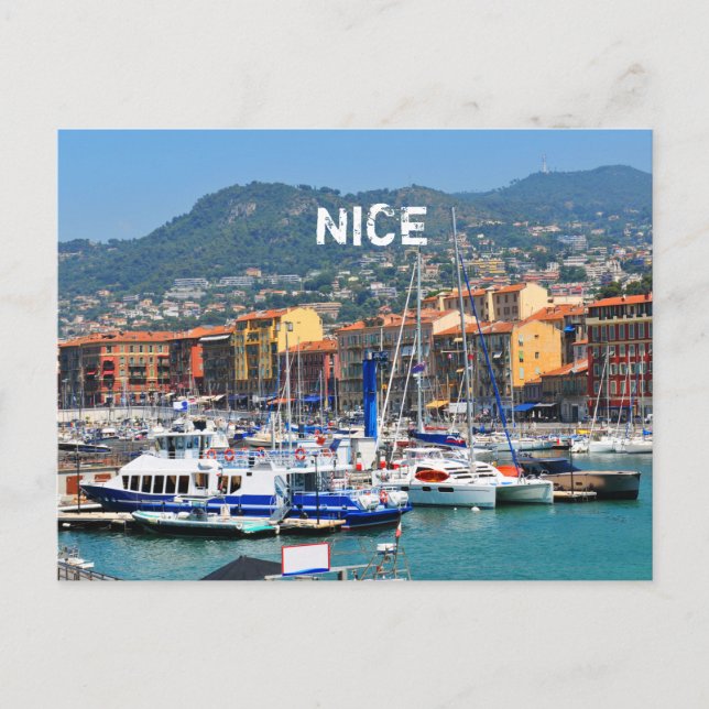 Marina in Nice, France Postcard (Front)