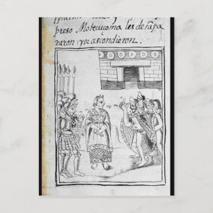 Marina interpreting for the Spaniards Postcard