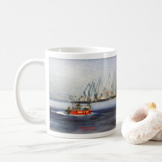 Marina/Mariña/Seascape Coffee Mug (With Donut)