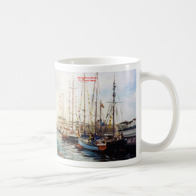 Marina/Mariña/Seascape Coffee Mug (Right)