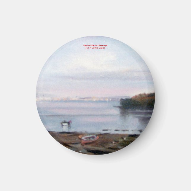 Marina/Mariña/Seascape Magnet (Front)