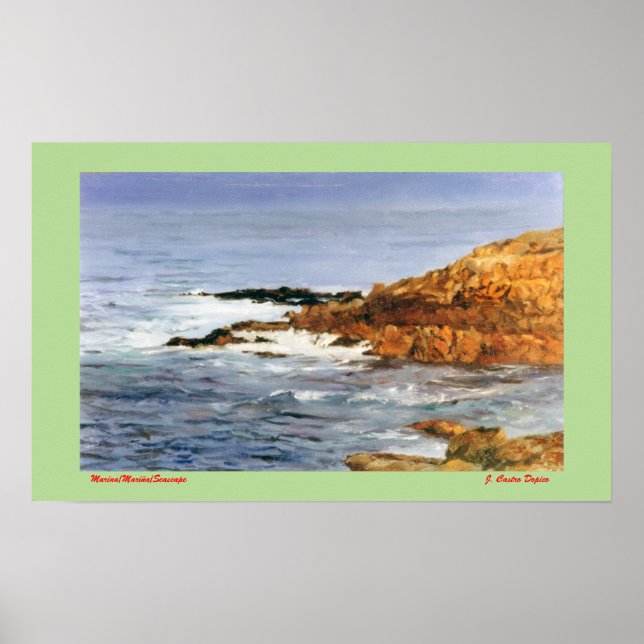 Marina/Mariña/Seascape Poster (Front)