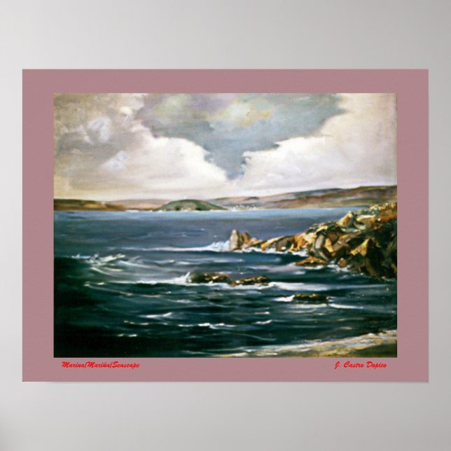 Marina/Mariña/Seascape Poster (Front)