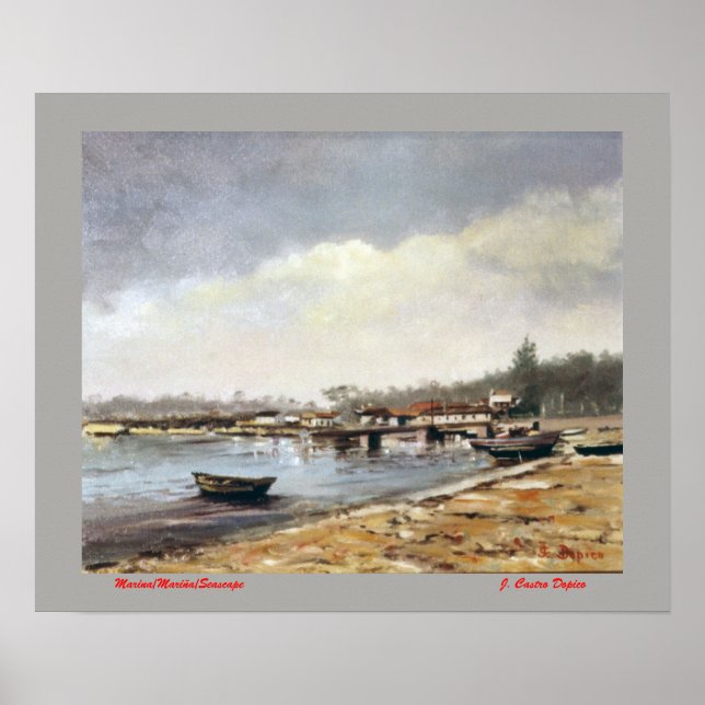 Marina/Mariña/Seascape Poster (Front)