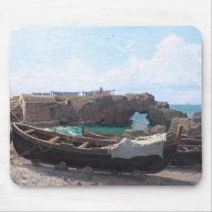 Marina Piccola on Capri Island, Italy by Haseltine Mouse Pad