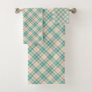 Marina Plaid On A Bias Bath Towel Set