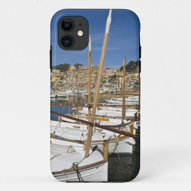 Marina, Port de Soller, West coast, Mallorca, Case-Mate iPhone Case (Back)