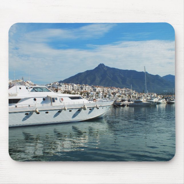 Marina, Puerto Banus, Spain Mouse Pad (Front)