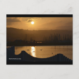 Marina Sunrise IV   Carte postale Blue Beach Song™