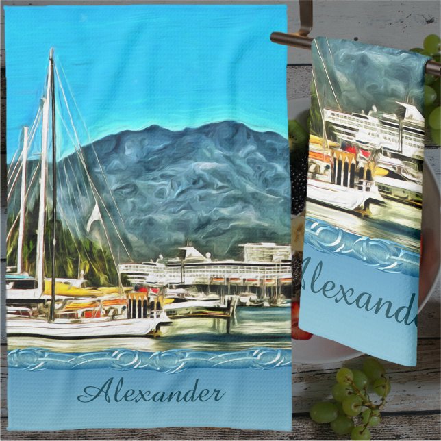 Marina Vallarta 0946  Kitchen Towel (Creator Uploaded)