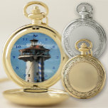 Marina Vallarta 0948 Pocket Watch<br><div class="desc">Painting "Marina Vallarta 0948" Collection This custom pocket watch makes for a perfect gift that will stand the test of time. With an outer casing made from premium alloy, this classic timepiece is precision powered by Japanese movement. Personalize on the product page or click the "Customize" button for more design...</div>