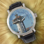 Marina Vallarta 0948  Watch<br><div class="desc">Painting "Marina Vallarta 0948" Collection The Men's Vintage Leather Watch is a big-faced timepiece that will never go out of style. Featuring a three-hand quartz movement and genuine leather strap, this watch’s classic look is great for both formal and fun occasions. Customize the face to make a watch perfectly matched...</div>