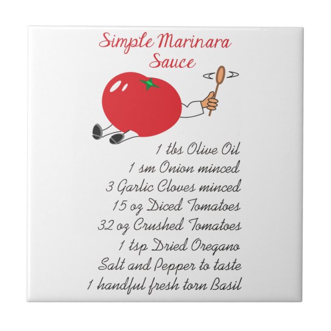 Marinara Recipe Tile (Front)