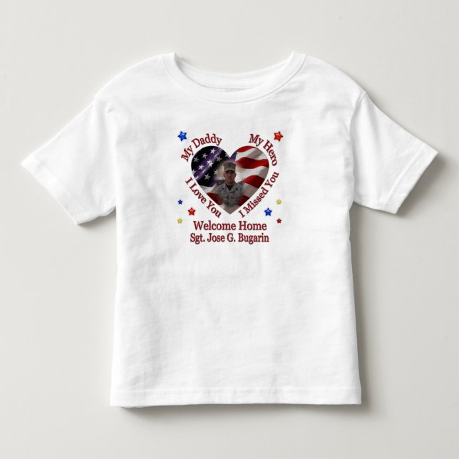 Marina's custom Daddy Homecoming Shirt (Front)