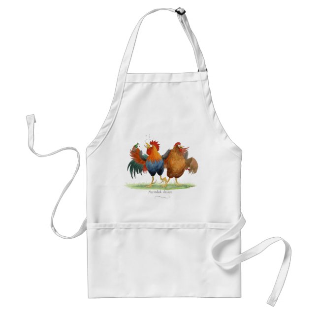 'Marinated chicken' Apron. Standard Apron (Front)