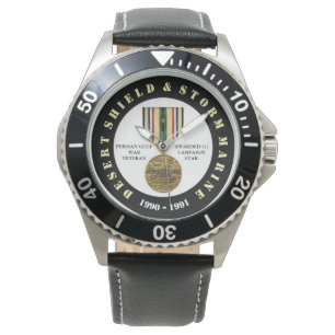 MARINE 1 CAMPAIGN STAR Desert Storm Marine Watch