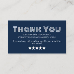 Marine affaires merci carte de visite fait maison