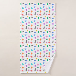 Marine animals patterned bath towel