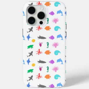 Marine animals patterned iPhone 15 pro max case