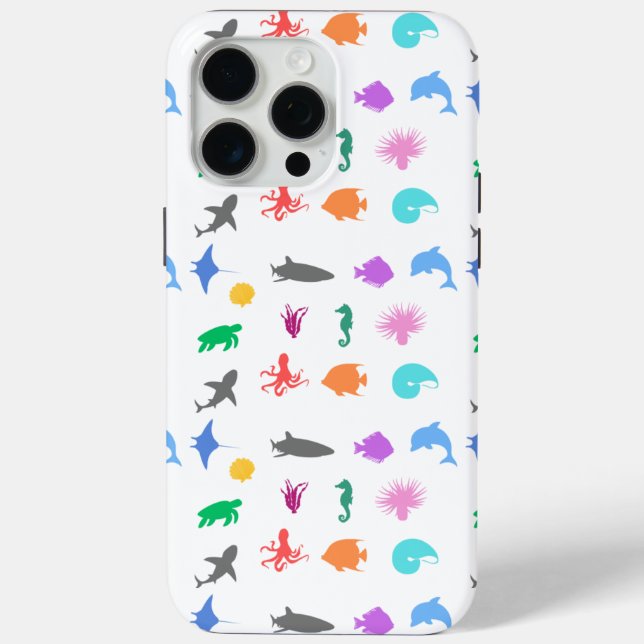 Marine animals patterned Case-Mate iPhone case (Back)