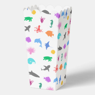 Marine animals patterned favor box