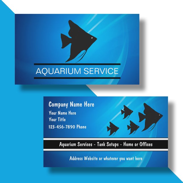 Marine Aquarium Business Cards (Creator Uploaded)