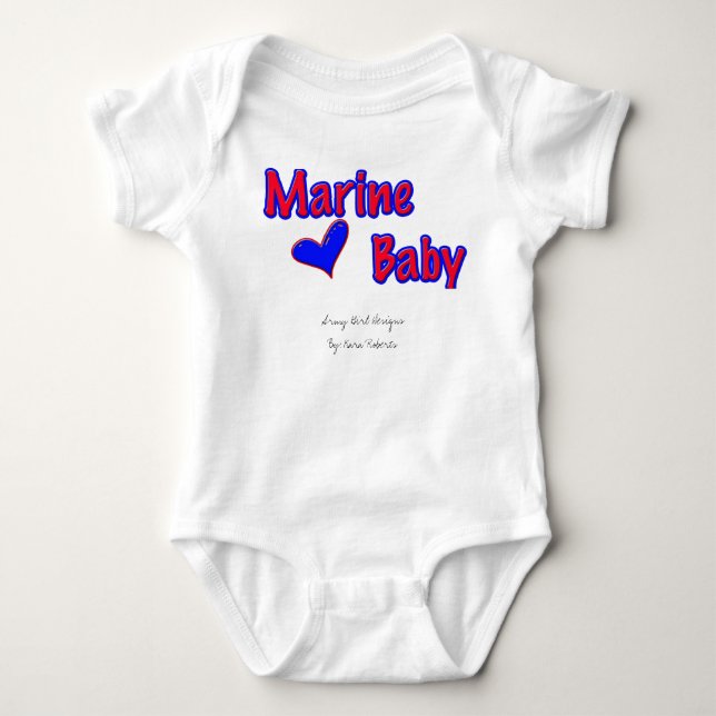 Marine baby bodysuit (Front)