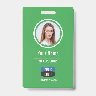 Marine - Badge de sécurité de l'entreprise avec ph