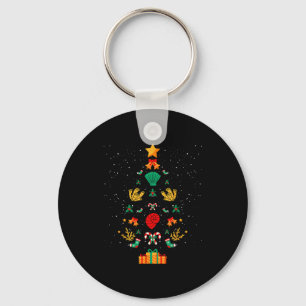 Marine Biologist Biology Seashells Corals Christma Keychain