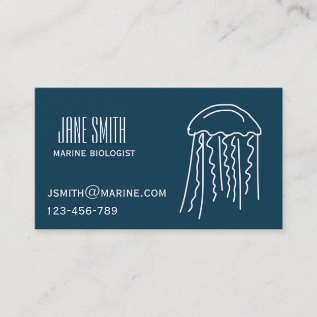 Marine biologist business card (Front)