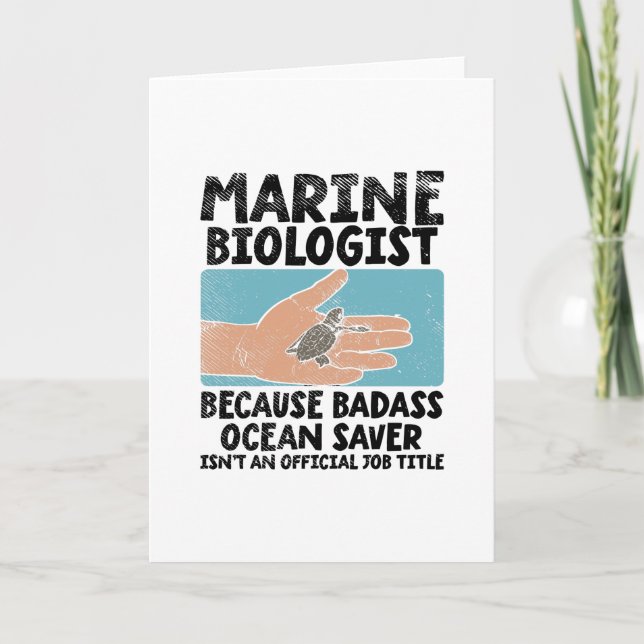 Marine Biologist Card (Front)