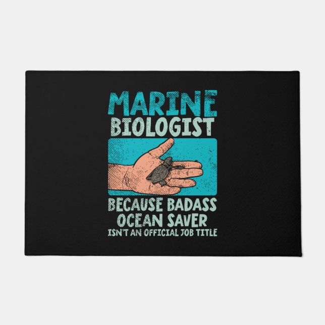 Marine Biologist Doormat (Front)