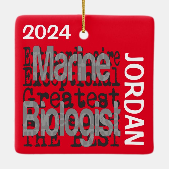 Marine Biologist Extraordinaire CUSTOM Ceramic Ornament