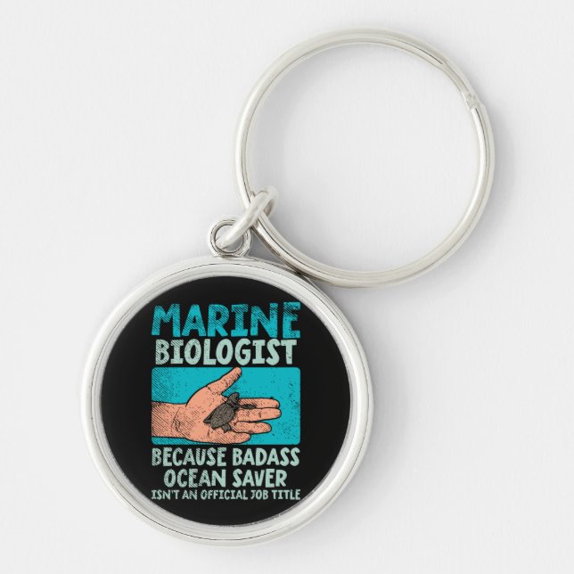Marine Biologist Keychain (Front)