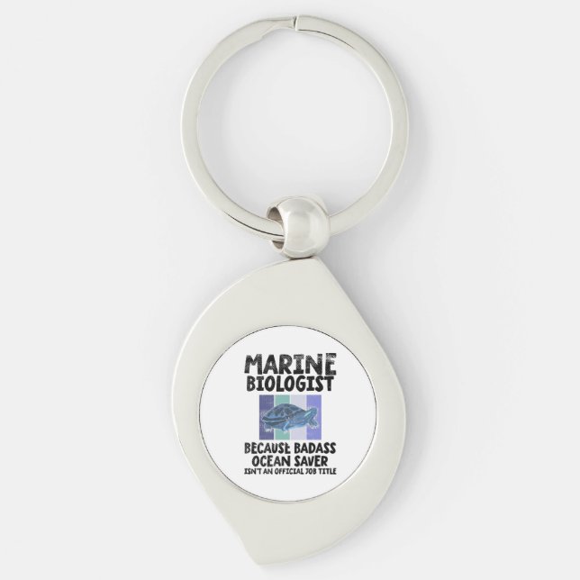 Marine Biologist Marine Biology Keychain (Front)