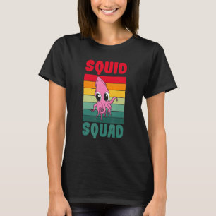 Marine Biologist Vintage SQUID SQUAD Ocean Biology T-Shirt