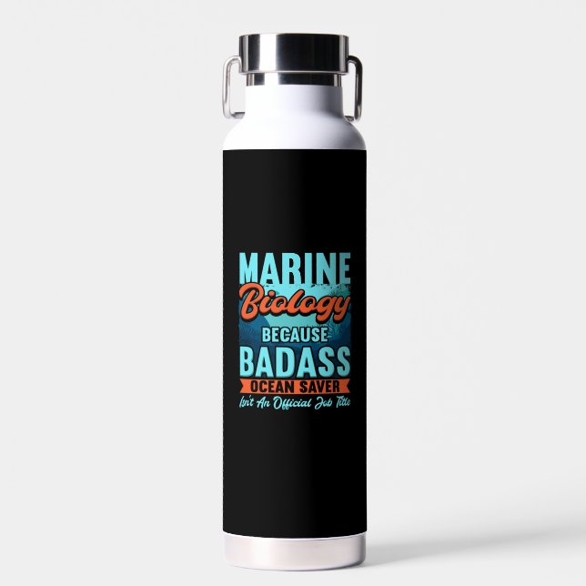 Marine Biologist Water Bottle (Front)