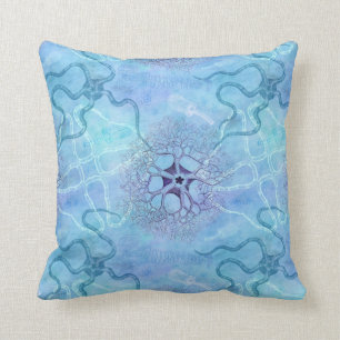 Marine Biology Sea Creatures Starfish Plankton Throw Pillow