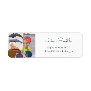 Marine Biology Teacher Mermaid Return Address