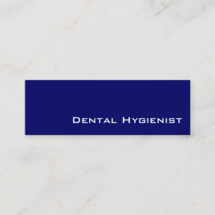 Marine blanche Dental Hygienist cartes de visite
