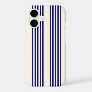 Marine bleu et beige cinq bandes motif
