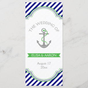 Marine bleu, Kelly programme de mariage nautique v