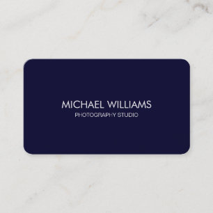 Marine Blue Business Card