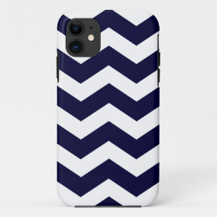Marine Blue Chevron Motif Coque Savvy iPhone 5 Coq